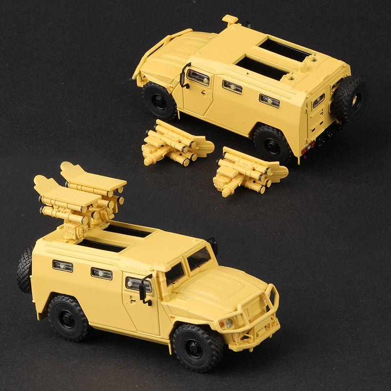 Massdi 1:64 Tiger Gaz Veículo Blindado Modelo de Carro M1151 Off-Road Antitanque Liga Miniatura Veículos Fundidos Coleção de Brinquedos