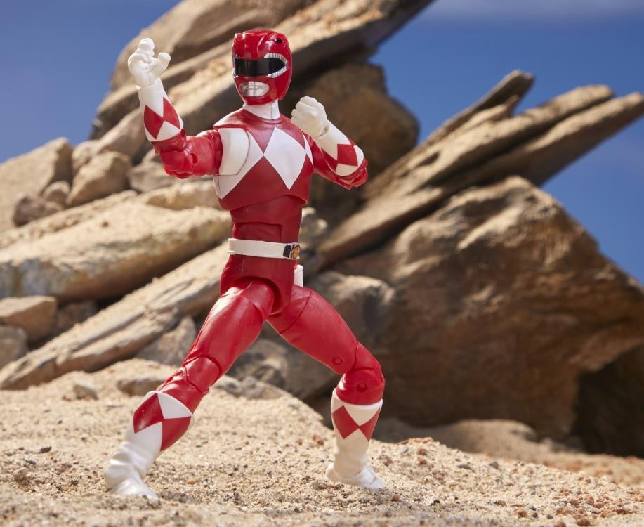 Boneco de Anime Hot Power Rangers Red Ranger Lightning Collection Dino Fury Bonecos de Ação Modelo Estátua Brinquedos Presentes