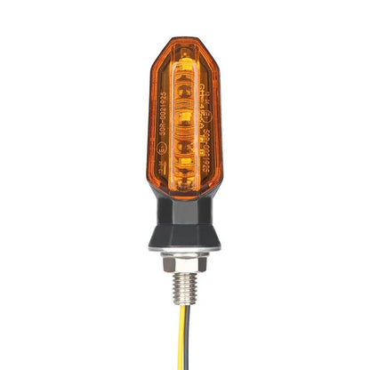BLALION 2PCS Motorcycle Turn Signal LED Headlight Amber Flashing Light Blinker 12V 3 LED Waterproof Tail Light for ATV UTV Scoot