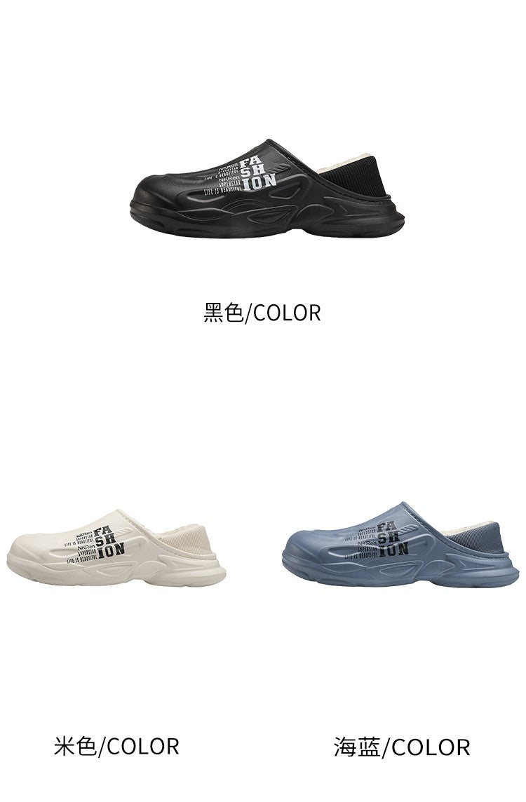 Winter Warm Sandals Women&Men Shoes Indoor Outdoor Slides Cotton Pantoffels Casual Clogs Fur Easy On Off House Floor Slippers