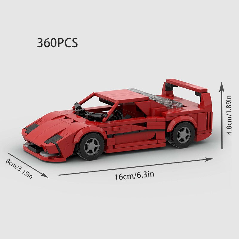 MOC Carro Esportivo de Corrida Veículo Cidade Speed Racer Modelo Técnico Blocos de Construção Tijolos Supercarro F1 Brinquedos Infantis Presentes para Meninos NSX