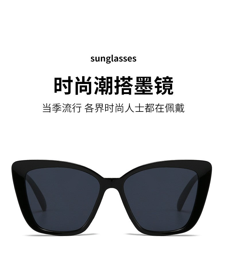 Fashion Street Trend Cat Eye Sunglasses Women Leopard Square Frame Sun Glasses UV400 Lady Brand Designer Eyewear ????? ??? ?????