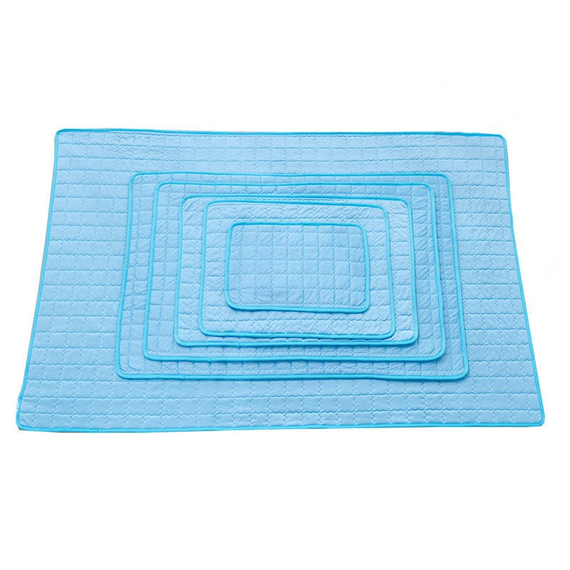 Colchonete Refrescante para Cães e Gatos, Almofada de Seda Gelada à Prova de Umidade, Colchão para Pequenos Animais no Verão, Cama Fria, 5 tamanhos