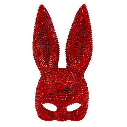 Halloween Sequin Rabbit Mask Party Masquerade Drama Performance Animal Costume Shooting Props Cosplay Comic Con Props