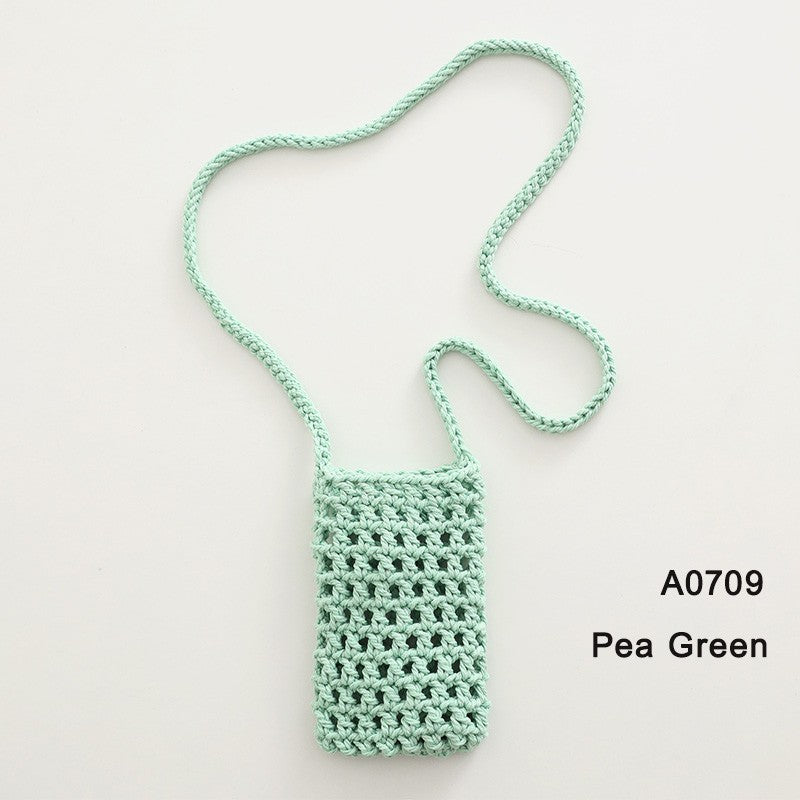 Handmade Crossbody Phone Purse - Openwork Shell Design Tote, Handmade Crossbody Phone Purse,Crochet Beach Bag