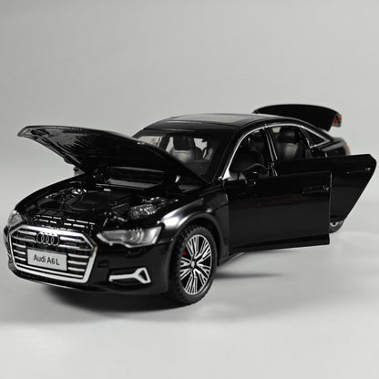 1:32 Audi A6L Sedan de Luxo de Médio Porte Modelo de Carro em Liga Metálica Diecast Coleção de Hobbies Sensações Miniatura Presente Com Namorado