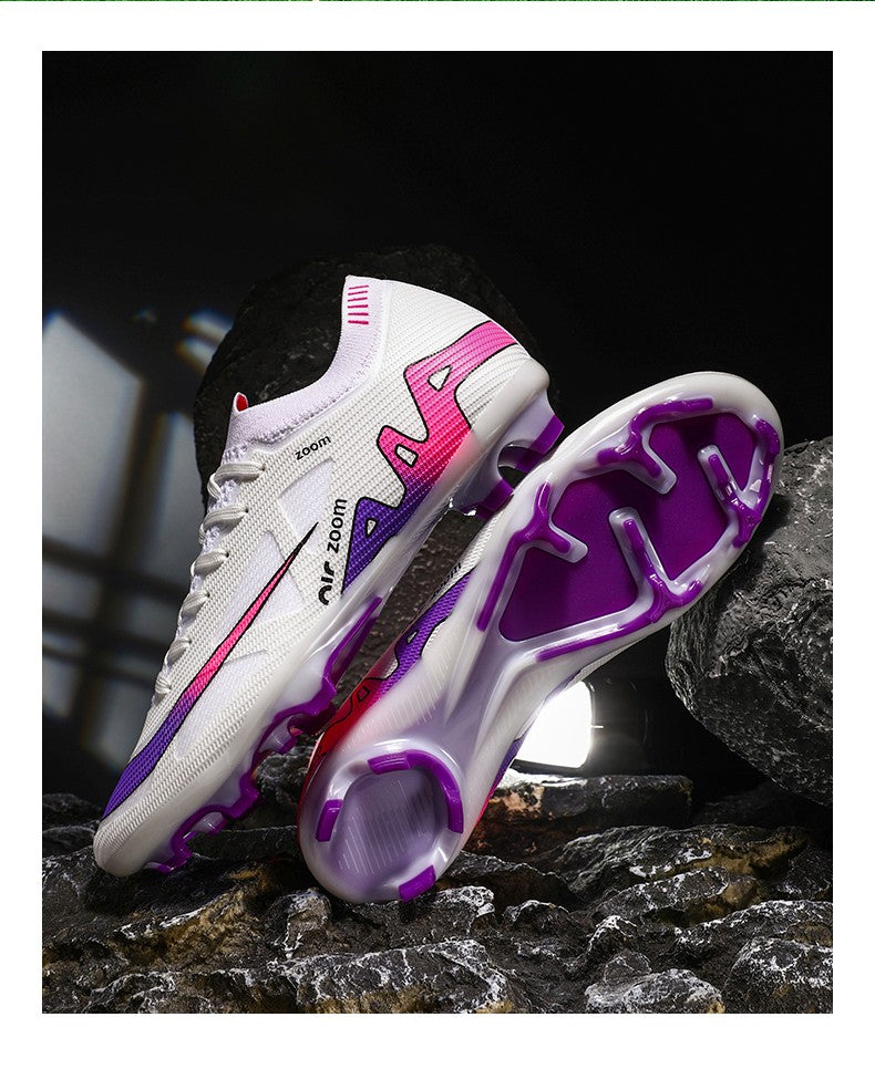 Men Football Shoes Cleats Outdoor Grass Society Training Match Football Field Boots Resistant Studded Soccer Shoes Sport Wear