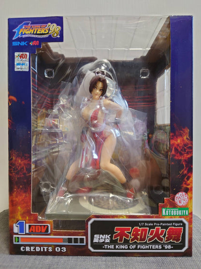 KOTOBUKIYA Original The King of Fighters '98 Jogo Anime SNK Mai Shiranui Boneco de Ação Brinquedos para Crianças Presente Modelo Colecionável