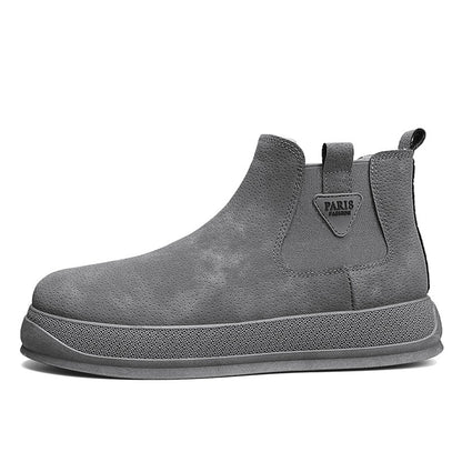 Tênis Botas Masculinas de Inverno Quentes Botas de Tornozelo para Homens Botas de Cano Alto Tênis Masculinos Botas Chelsea Masculinas Sapatos Casuais de Boa Qualidade