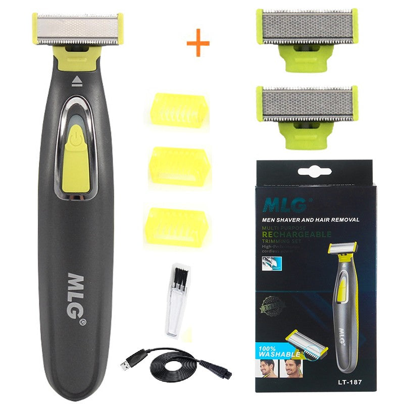 Face & Body Electric Shaver for Men Washable Beard&Body Trimmer Wet Dry Ball Electric Razor Face Shaving Machine Rechargeable