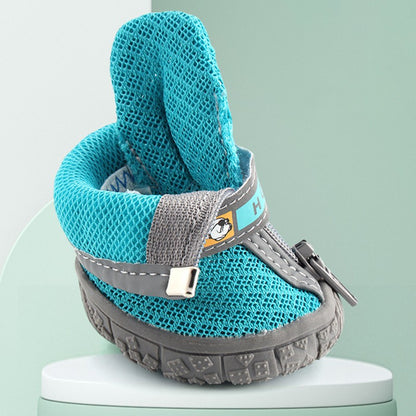 Dog Shoes Non-Slip Soles Thick Plush Protection Paw Pet Shoes Warm For Dog Non-Slip Dog Shoes Breathable Climbing Pets Booties