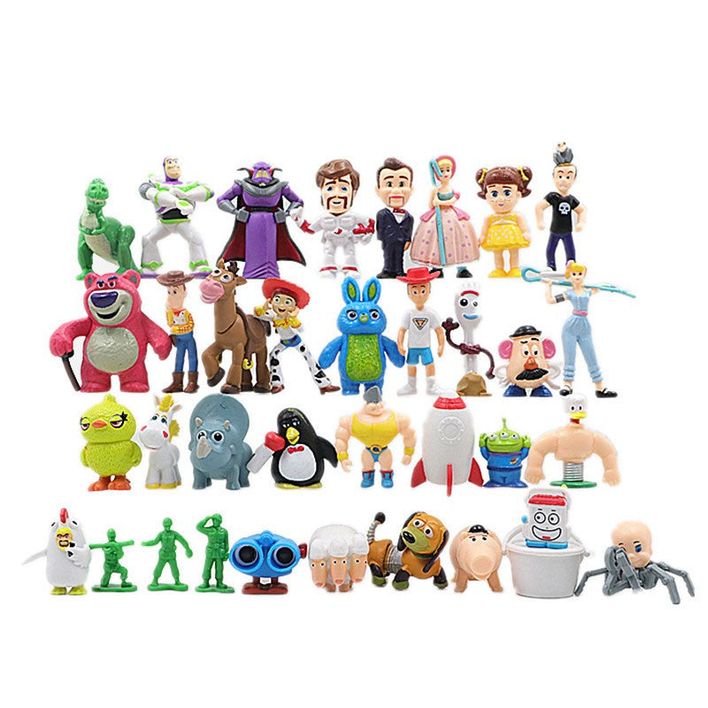 36pcs/set Toy Story Woody Buzz Light Year Cartoon Action Figure Collection Model Toys PVC Figurine Doll Gift Ornaments