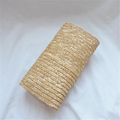 Wheat Straw Woven Clutch Handmade Beach Clutch Lady Wallet Casual Purse Bag Summer Beach Travel Envelope Handbags