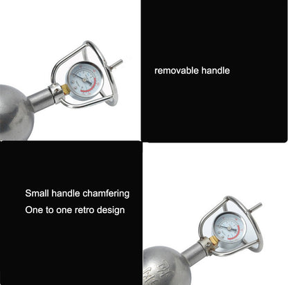 001 Hand Popcorn Machine Open Firing Popcorn Puffing Machine Stainless Steel Mini Popper Small Manual Popcorn Maker Open Firing