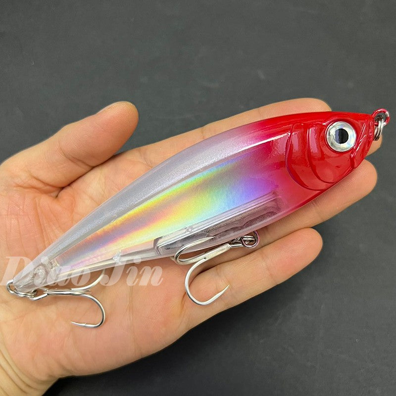 Iscas de Pesca Lápis 130mm 48g para Pesca em Água Salgada, Truta, Pesca Artificial, Twitchbait Rígido, Wobblers Flutuantes 3D para Pesca com Twitch