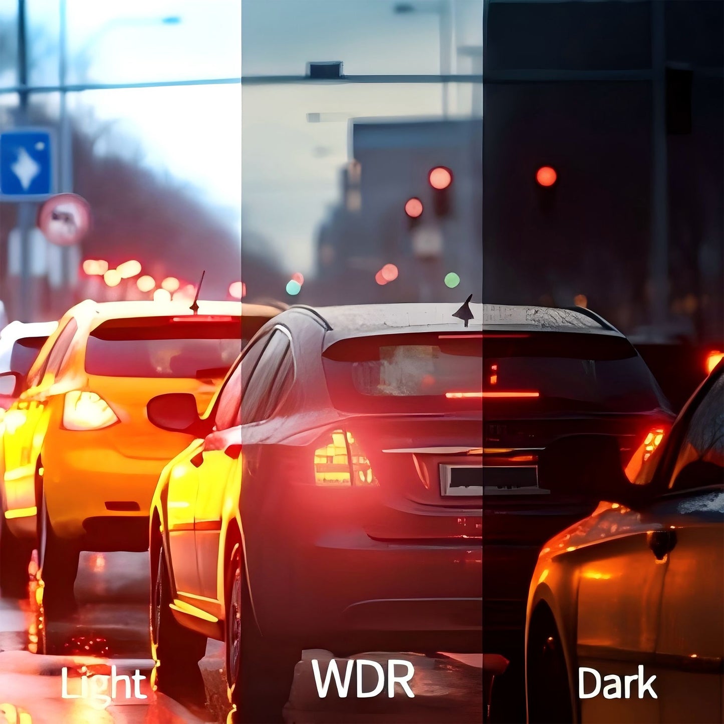 Câmera automotiva (Dashcam) 4 canais Black Box WiFi Câmera de condução FHD 1080P Visão Noturna Gravação em Loop adiciona kit de fiação acessórios automotivos