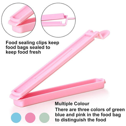 Food Snack Sealing Clip 12/15.5cm Plastic Chip Clips for Food Packages Curved Design Sealing Bag Clips Sealing Food Bag Clips