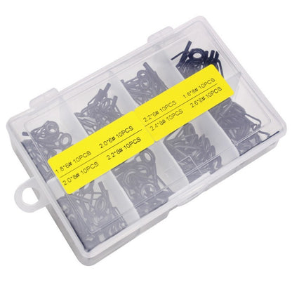 8/16/80Pcs Black Top Tip Guide for Spinning Casting Fishing Rod Building Repair Eye Line Ring Stainless Steel Frame
