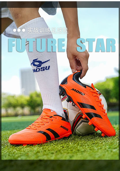 Men Original Football Shoes Professional Fast Soccer Shoes Society Cleats Low Cut Football Field Boots Sneaker Non-Slip Match