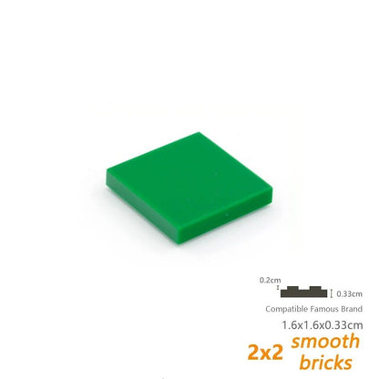 10 Peças de Quebra-Cabeça de Partículas 3068 2x2 Kit de Blocos de Construção de Pneu Placa de Alta Tecnologia Painel de Luz Tijolos Brinquedos Presentes Infantis