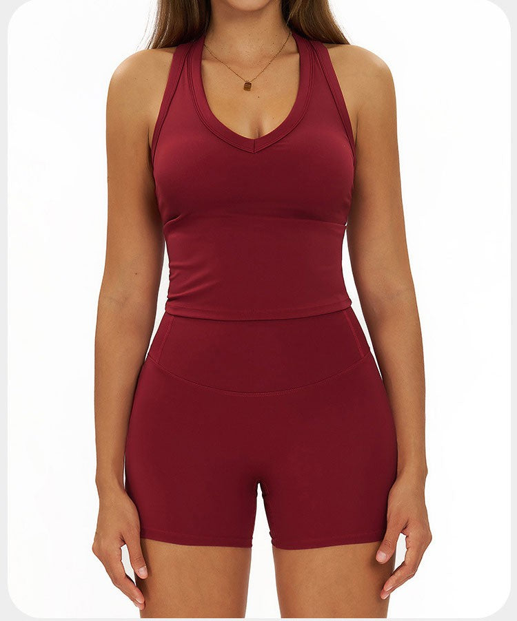 2 Pieces Women's Tracksuit Seamless Yoga Set Workout Outfit Sportswear Gym Clothing High Waist Leggings Fitness Bra Sports Suits