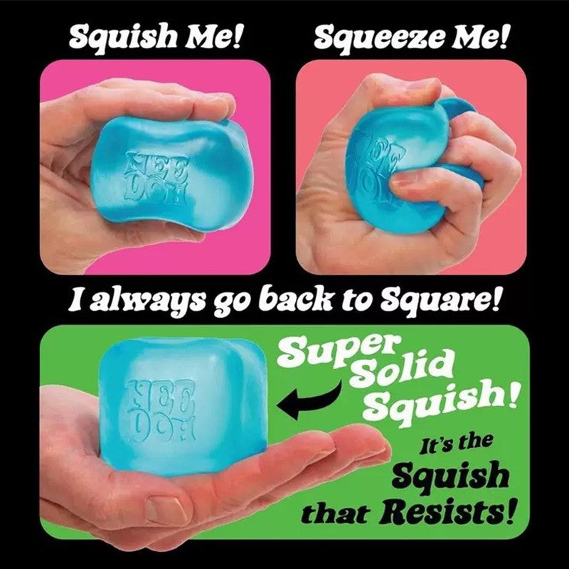 3pcs Nee Doh Jellyfish & Cube Squish Toy - Soft Jelly Squeeze Stress Relief Fidget, Sensory NeeDoh for Kids & Adults 2026@?