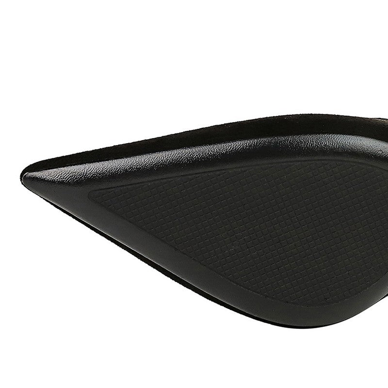 Autumn Simple Elegant 10cm 7cm High Heels Stiletto Womens Shoes Pointed Black Etiquette Professional Single Shoes Wedding Shoes