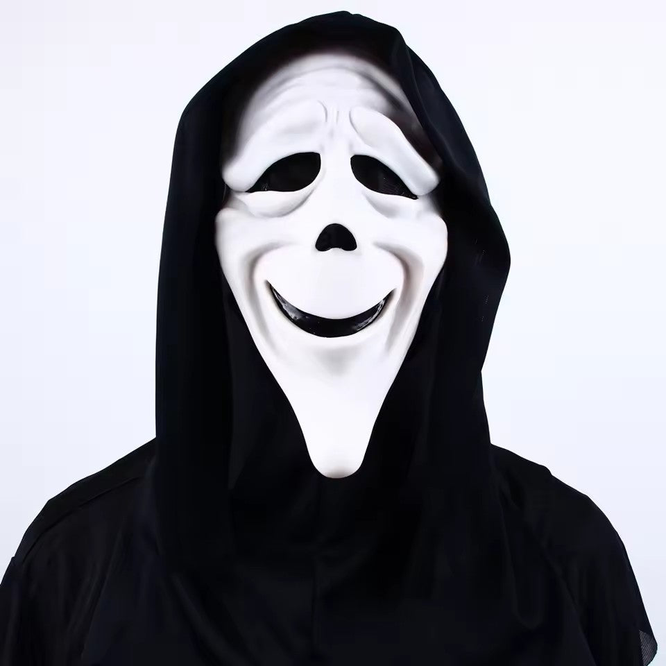Halloween Cosplay Screaming Horror Props Mask, Breathable Skeleton Mask Horror Party Halloween Role-Playing Props