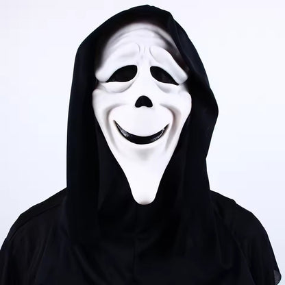 Halloween Cosplay Screaming Horror Props Mask, Breathable Skeleton Mask Horror Party Halloween Role-Playing Props