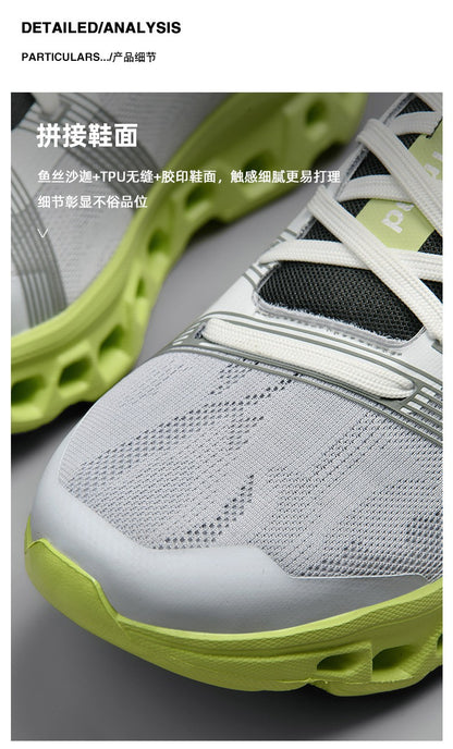 Tênis casuais com amortecimento, calçado de corrida, jogging, maratona, masculino, esportivo, respirável, leve, confortável, antiderrapante, lazer.