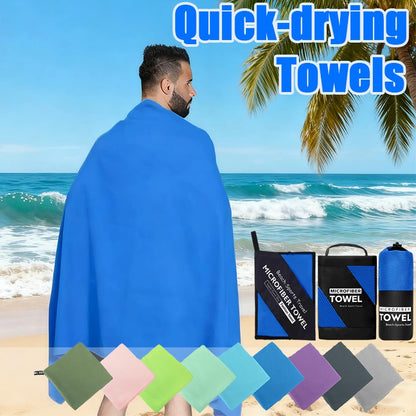 Ultra Absorbent Microfiber Quick Dry Towel Premium Beach Towel Travel Fitness Gym Swimming Yoga Camping Outdoor Activities