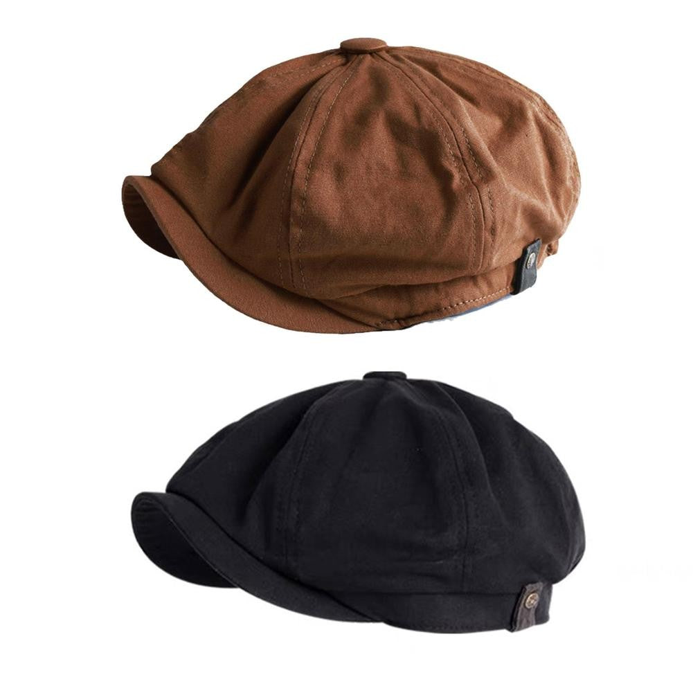 Men Retro Beret British Hat Wool Blend Vintage Herringbone Tweed Men Casual Newsboy Hat Flat Cap British Style Newsboy Cap 2026