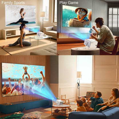 Velec Projector 650 ANSI 4K HD 1080P Android 14 Auto Focus Wifi6 BT5.2 Portable Outdoor Video Smart Home Theater Proyector TP350
