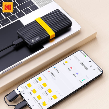 KODAK X200 External SSD Hard Drive HD Externo USB3.1 and Type- Mini Portable SSD 256B 512GB 1TB For Laptops Smartphone PS4 PC TV