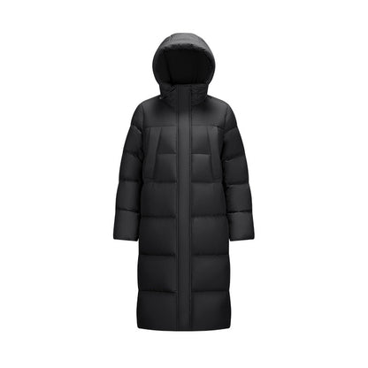 Semir Down Jacket Women Long Length Three-Proof Versatile 2024 Updated Winter New Loose Hooded Coat Simple Down Jacket
