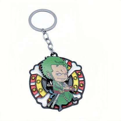 Chaveiros de mochila de anime de One Piece Luffy, Chopper, Zoro, Nami, Sanji, pingentes de chaveiro decorativos de personagens de desenho animado