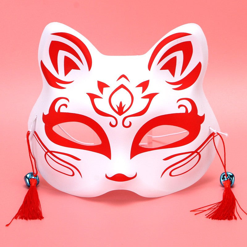 Japanese Kabuki Kitsune Masks for Men Women Children Masquerade Costume Prop Chinese Style Cosplay Masks Halloween Themed Party