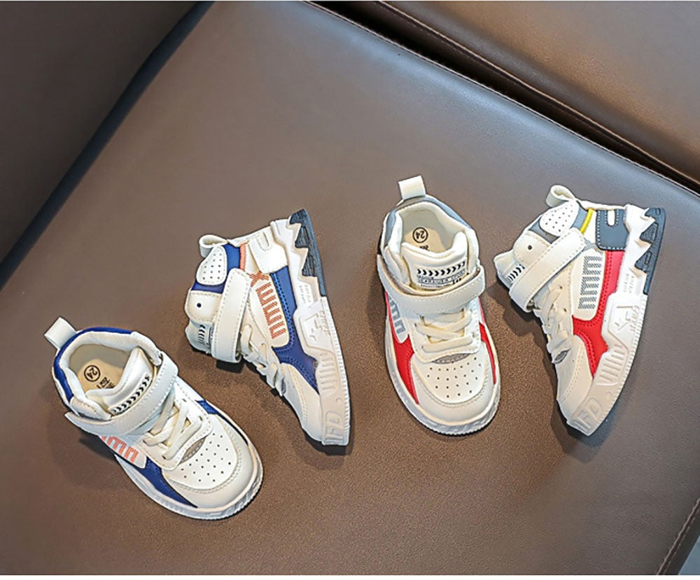 Fashion Sneakers For Kids Trend Fashion Basketball Shoes For Boy Soft-soled Anti-slippery Children's Sport Shoes Tennis Shoes