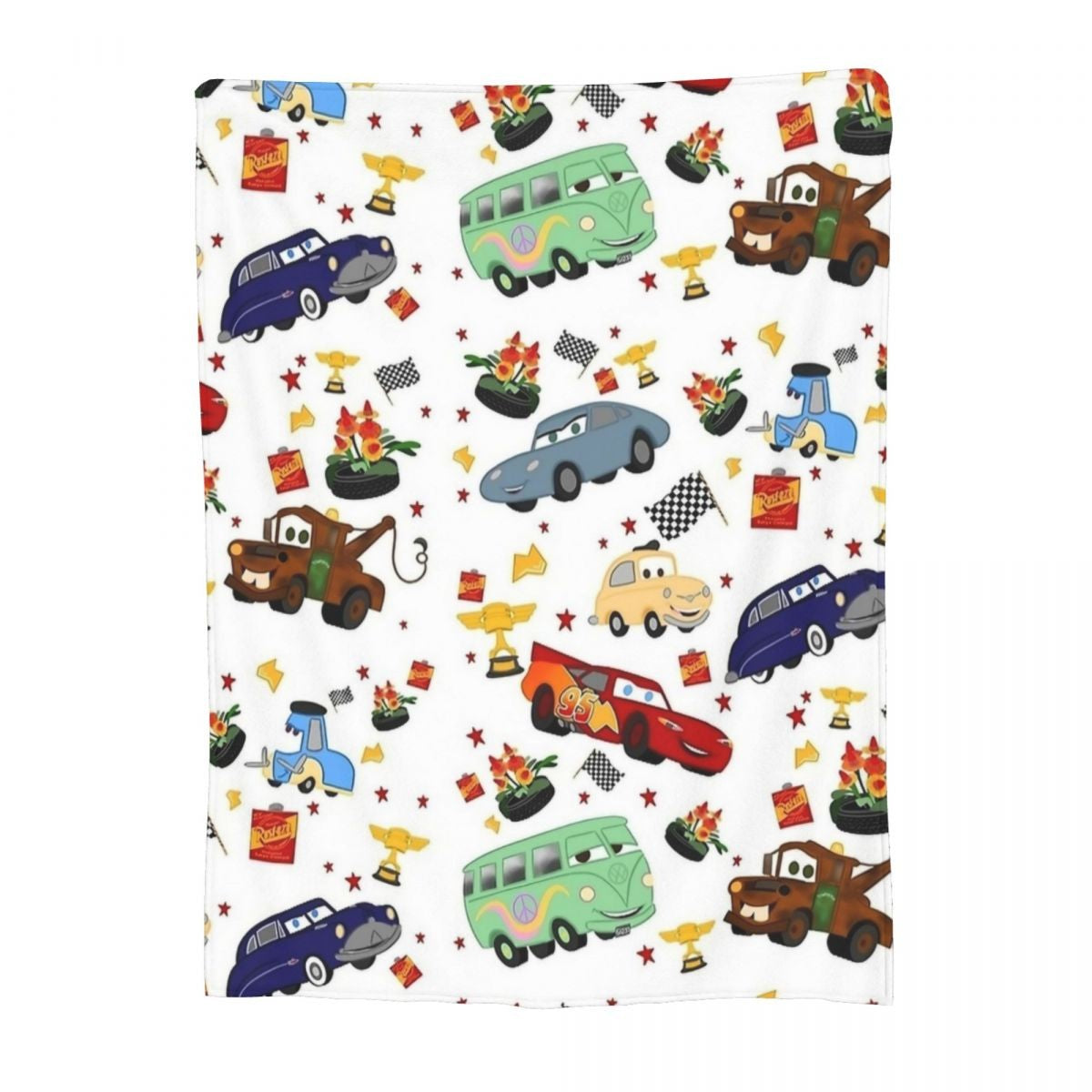 Cobertor Carros Relâmpago McQueen "A Vida É Uma Estrada" Cobertor Aveludado Respirável Super Quente para Cama Sofá Manta Fina de Pelúcia
