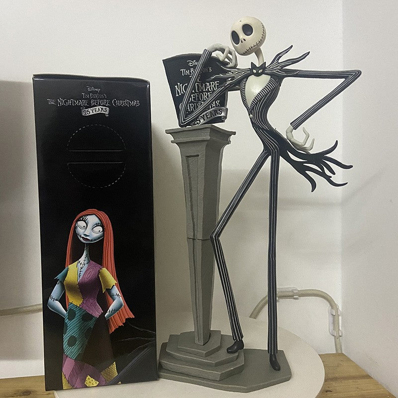 The Nightmare Before Christmas Jack Skellington Figures 25th Anniversary Years Tim Burton Figura Collectible Model Toys