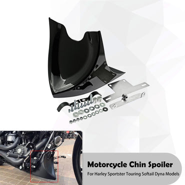 Motorcycle Front Lower Chin Spoiler Air Dam Fairing Cover For Harley Touring FLHT FLHX 1996-2017 Softail Breakout Dyna 2004-2017