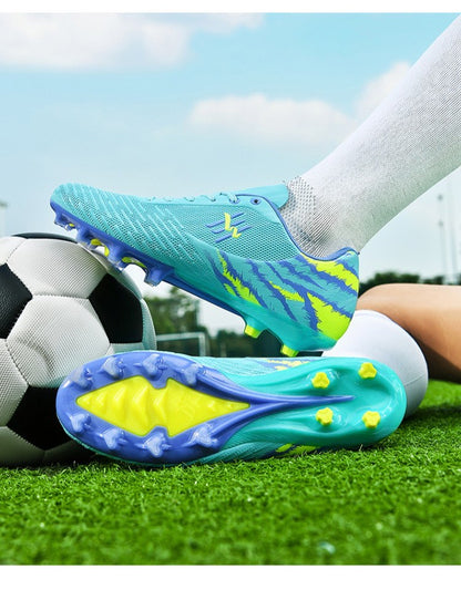 Unisex Youth Soccer Cleats Lightweight FG Football Shoes for Match Training Enhanced Grip Durable Comfortable