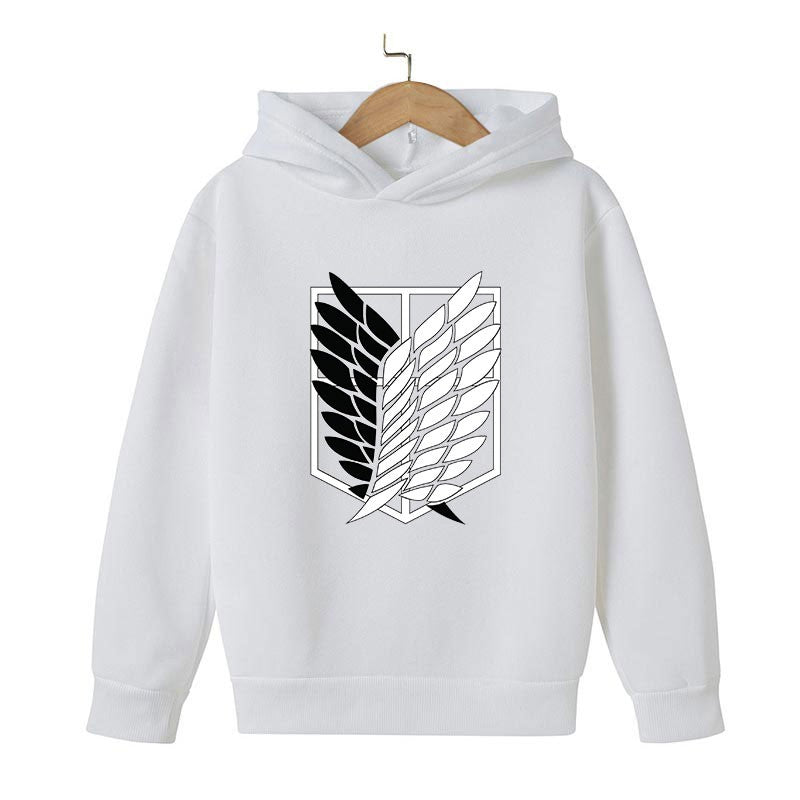 Autumn and winter attack giant sports Hoodies sweater attack Titan sweater Children's clothes street jacket Anime Sweatshirt
