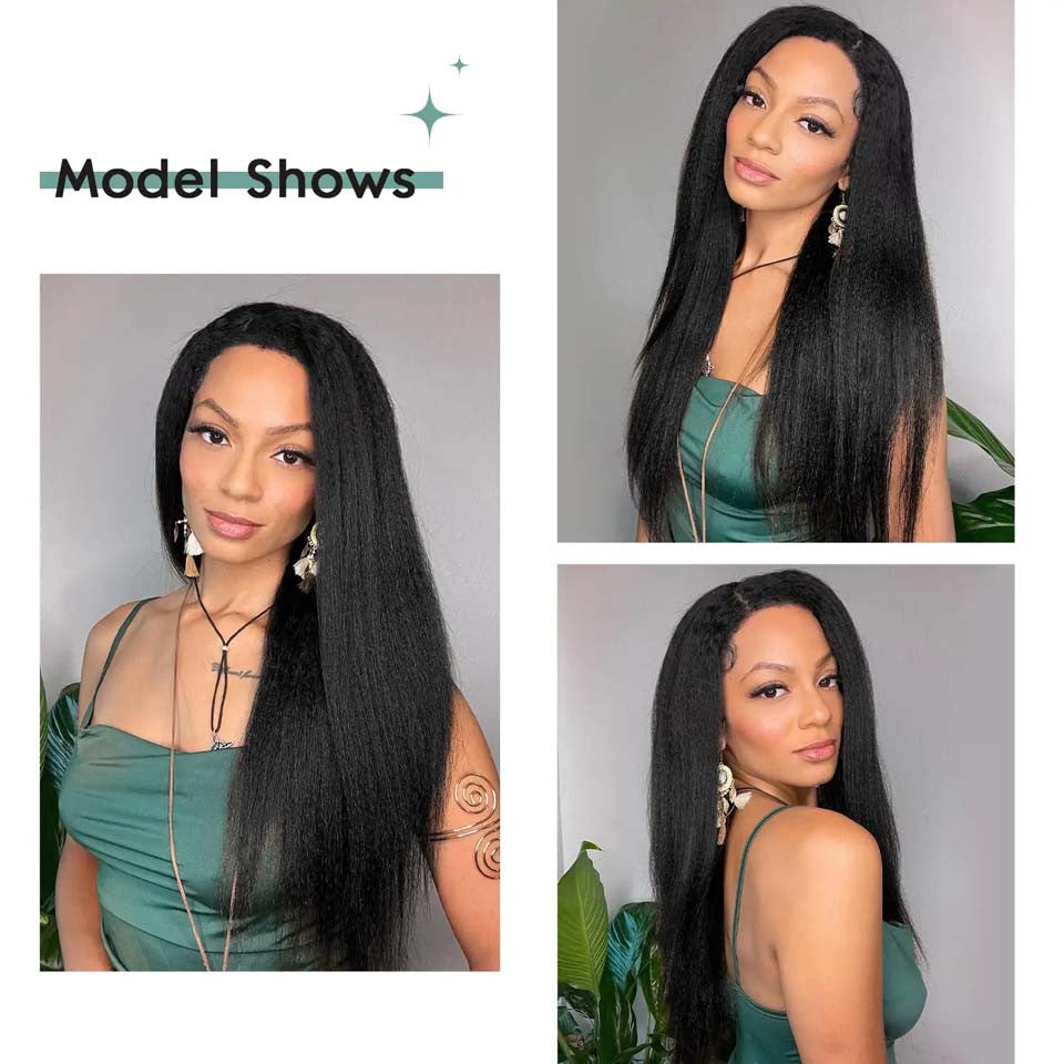 Extensões de Cabelo Humano Cacheado Liso 100% Não Processado Remy Clip-in Extensões de Cabelo com Trama Dupla de Pele Clip-in Para Mulheres Negras
