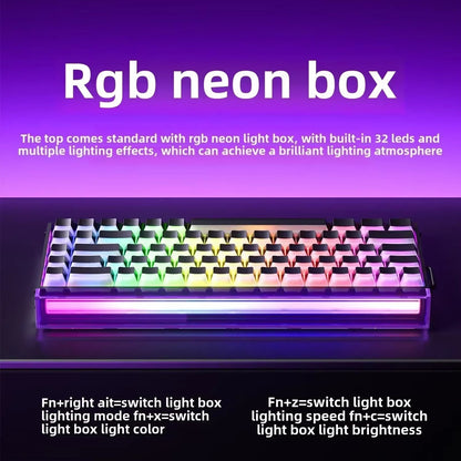 AULA Hero 68HE Magnetic Keyboard RGB Light Wired Hot Swap Esports 8K Gaming Hero68 Mechanical Keyboard Low delay PC Accessories