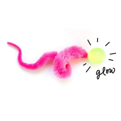 Brinquedos interativos para gatos: Bola saltitante colorida Tickle Cat, suprimentos para pets, brinquedo elástico de minhoca/lagarta para gatos, quebra-cabeça provocador para ambientes internos