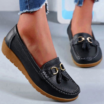 Women Shoes Nurse Loafers Shoes Classics Flats Zapatos Mujer Comfortable Flat Shoes Women White Casual Leather Women's Footwear
