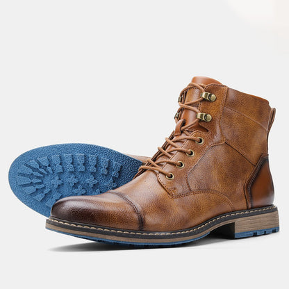 Botas Masculinas de Cano Curto Tamanho 39-45 Botas de Couro Masculinas Marca #AL605