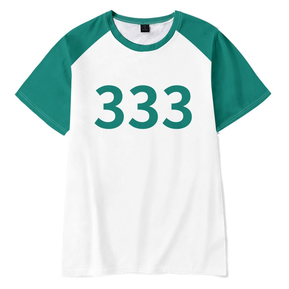 Number Tracksuit Player 456 333 001 Games Disguise Caarnival Party Clothes Calamari Game Cosplay Costume Popular Game Sweatshirt