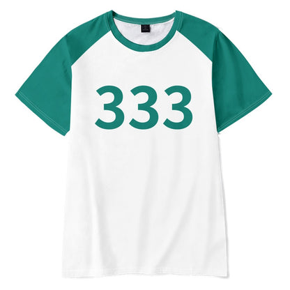 Number Tracksuit Player 456 333 001 Games Disguise Caarnival Party Clothes Calamari Game Cosplay Costume Popular Game Sweatshirt